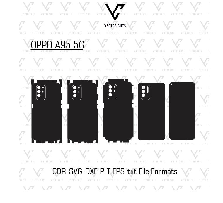 OPPO A95 5G Mobile Skin Template
