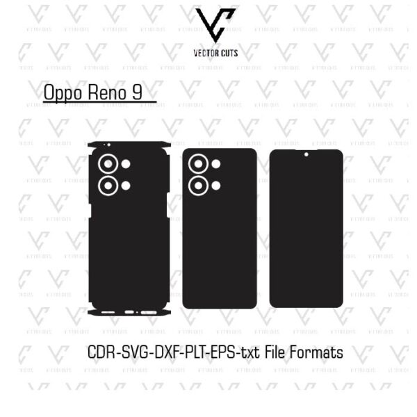 Oppo Reno 9 Mobile Skin Template