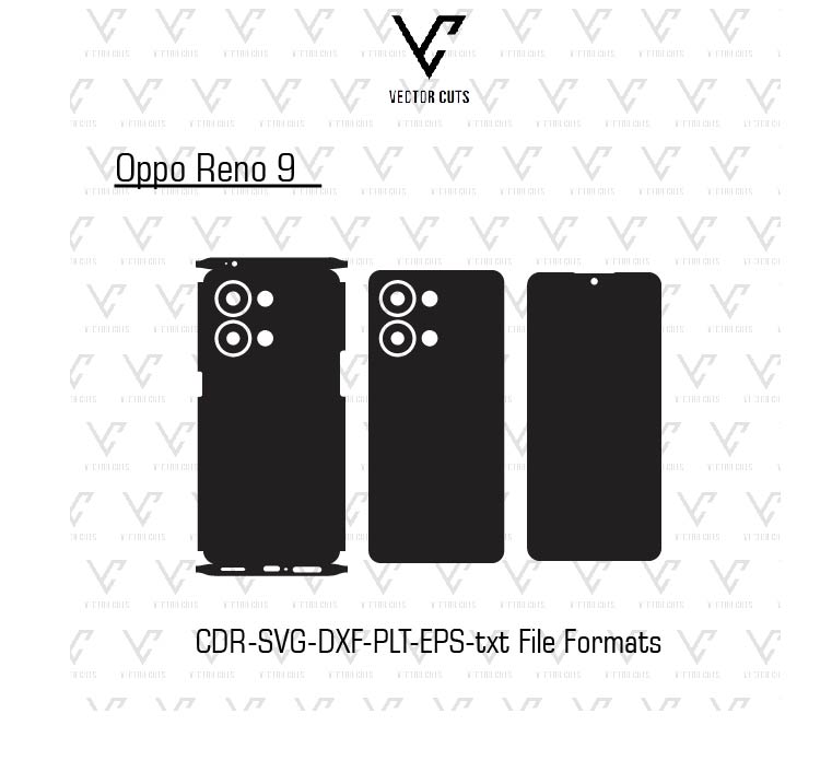 Oppo Reno 9 Mobile Skin Template