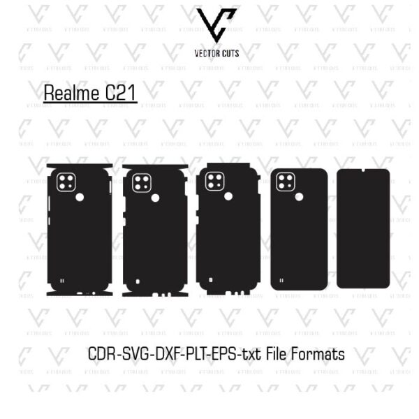 Realme C21 Mobile Skin Template