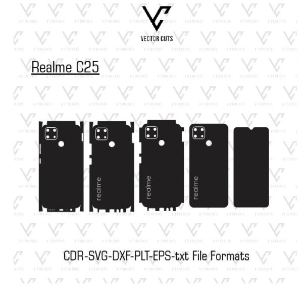 Realme C25 Mobile Skin Template