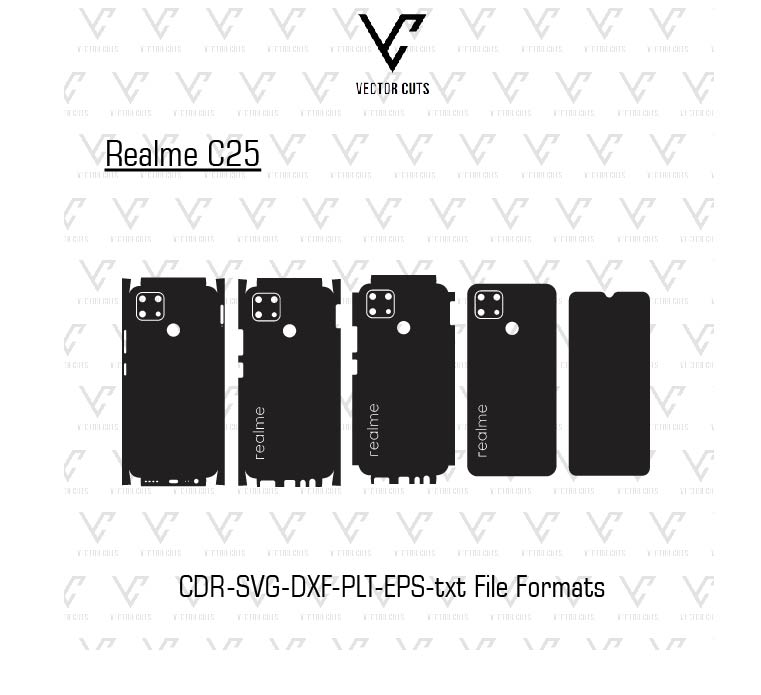 Realme C25 Mobile Skin Template