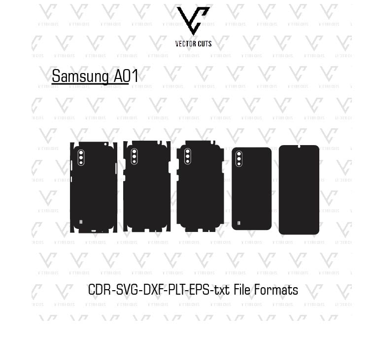 Samsung A01 Mobile Skin Template