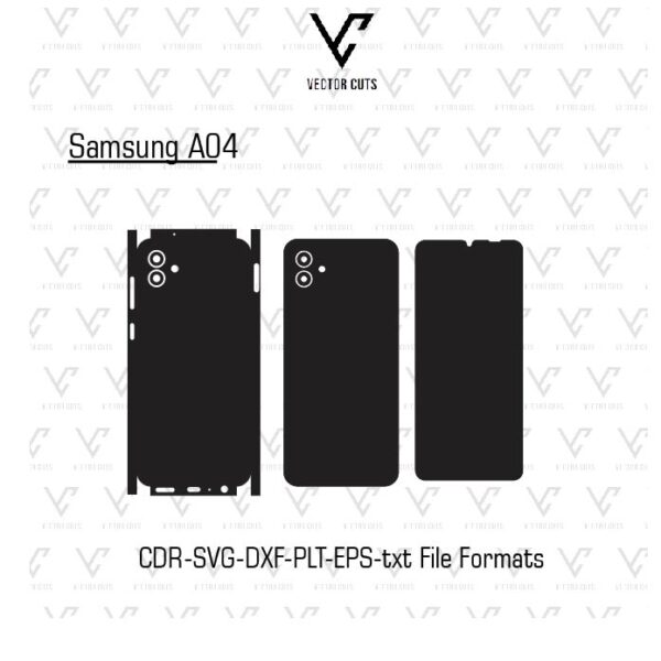 Samsung A04 Mobile Skin Template