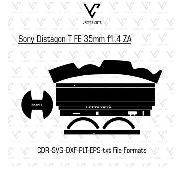 Sony Distagon T FE 35mm f1.4 ZA Camera Lens Skin Template