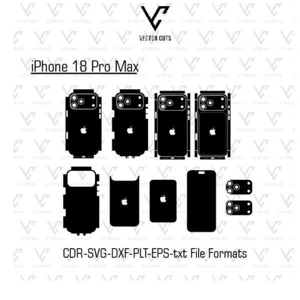 iPhone 18 Pro Max Mobile Skin Template