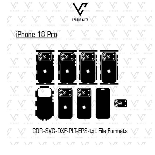 iPhone 18 Pro Mobile Skin Template