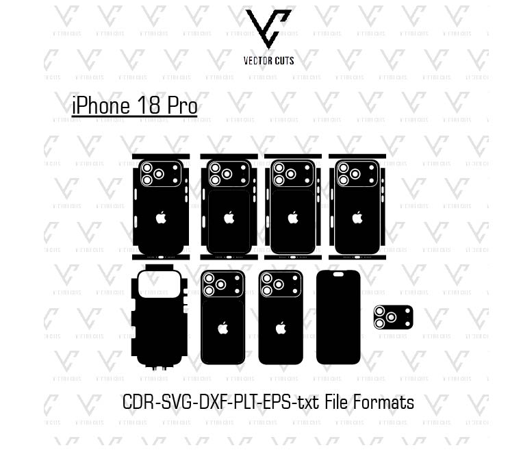iPhone 18 Pro Mobile Skin Template