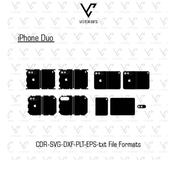 iPhone Duo Mobile Skin Template
