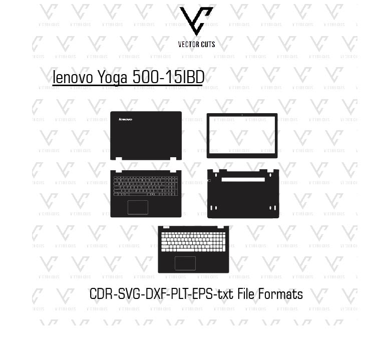 lenovo Yoga 500-15IBD Laptop Skin Template